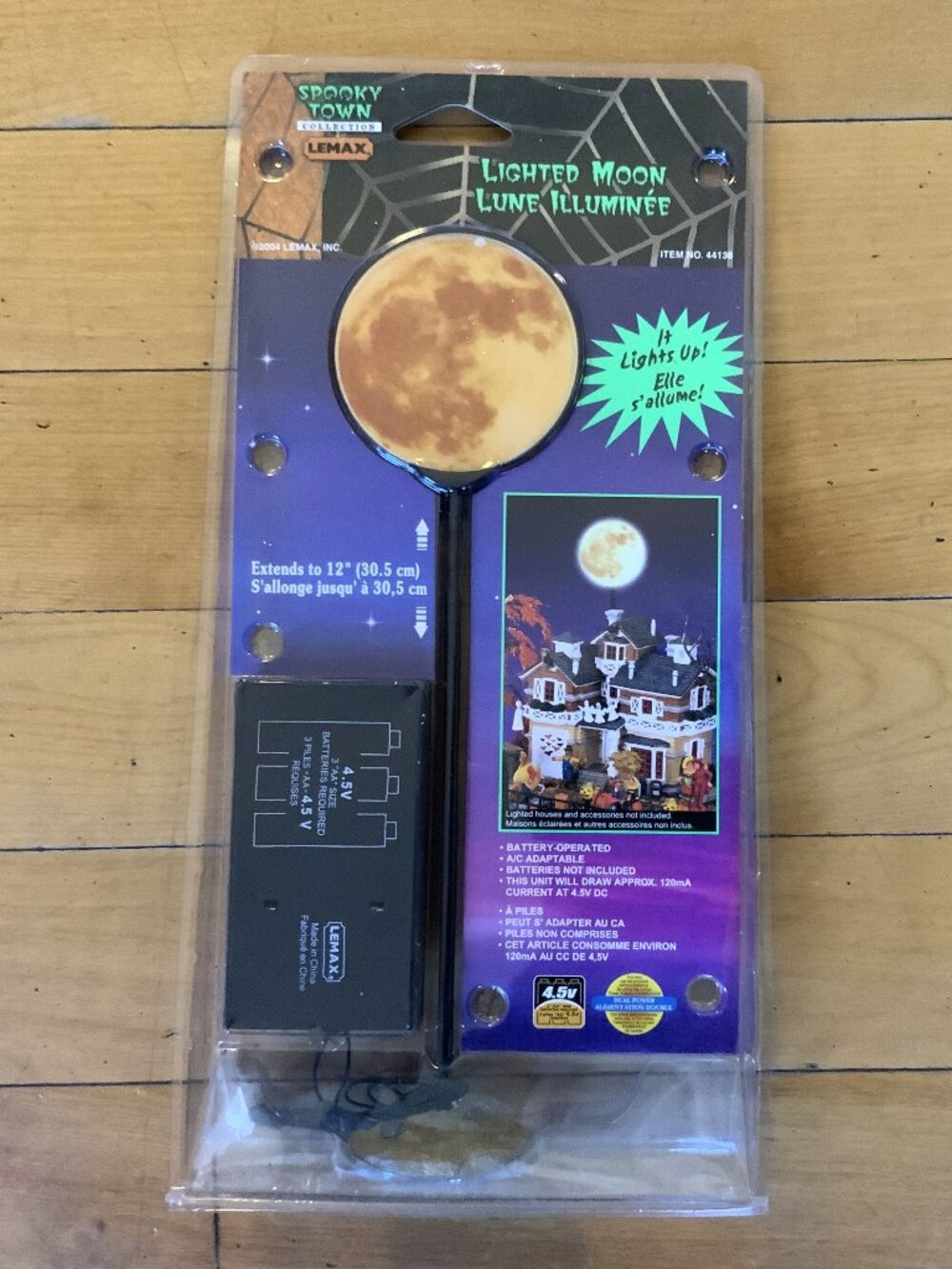 Lemax Spooky Town Lighted Full Moon Holiday Village Halloween Accessory 12"